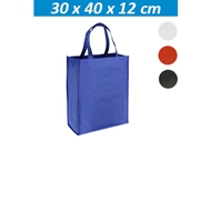 Bolsa Eco Comprador
CÓDIGO: CCE45
Bolsa Ecológica en Tela TNT, 100% reciclable y reutilizable. Cuenta con 2 asas de 50 cm c/u aprox.
• Tamaño: 30 x 40 x 12 cm.
• Colores: Blanco (01), Azul (02), Rojo (03), Negro (08).
• Impresión: Serigrafía.
