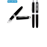 Deluxe Roller Pen
CÓDIGO: CCL84 	
Deluxe Roller Pen metálico, tinta negra.
• Tamaño: 14 x Ø 1.2 cm.
• Peso: 24.8 grs.
• Colores: Negro (08).
• Impresión en: Grabado Láser.