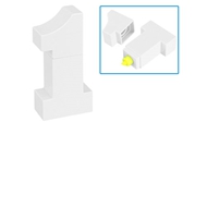 Destacador Nº1
CÓDIGO: CCN41 	
Destacador amarillo "Nº1", cuerpo plástico blanco.
• Tamaño: 3.8 x 7.6 x 1.9 cm.
• Color: Blanco (01).
• Impresión en: Serigrafía.