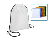 Mochila Simple de Poliéster
CÓDIGO: CCD8
Mochila simple de 210D/PU poliéster, con tiras de cordón negro. El color blanco es ideal para imprimir en sublimación.
• Tamaño: 34 x 44 cm.
• Colores: Blanco (01), Azulino (02), Rojo (03), Naranjo (04), Amarillo (05), Negro (08), Verde claro (15).
• Factibilidad Logo: Serigrafía, Bordado, Sublimación (solo color blanco).