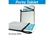 Deluxe Funda Porta-Tablet
CÓDIGO: CCD42
Deluxe Funda Porta-Tablet (iPad) en Neopreno "Wooled" 3 mm, interior acolchado.
• Tamaño: 21.5 x 26.5 cm. aprox.
• Colores: Gris Plata (00).
• Sugerencia Logo: Serigrafía, Bordado.