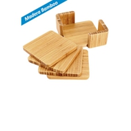 Set Posavasos Bamboo
CÓDIGO: CCB72
Set de 4 posavasos cuadrados 100% madera Bamboo, en contenedor 100% madera Bamboo.
• Tamaño: Cada posavaso: 9 x 9 x 0.9 cm / Set: 10.7 x 10.7 x 4.3 cm.
• Colores: Madera (12).
• Factibilidad Logo: Serigrafía, Grabado Láser.