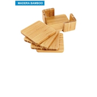 Set Posavasos Bamboo
CÓDIGO: CCB72
Set de 4 posavasos cuadrados 100% madera Bamboo, en contenedor 100% madera Bamboo.
• Tamaño: Cada posavaso: 9 x 9 x 0.9 cm / Set: 10.7 x 10.7 x 4.3 cm.
• Colores: Madera (12).
• Impresión en: Serigrafía, Grabado Láser.