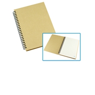 Cuaderno Eco Tapa Dura
CÓDIGO: CCN32 	
Cuaderno Ecológico con Tapas Duras de Cartón Reciclado 650gsm, 70 hojas interiores cuadriculadas y prepicadas de papel reciclado y anillado metalico doble cero.
• Tamaño: 15 x 21 x 1.2 cm.
• Colores: Natural (11).
• Impresión en: Serigrafía - Tampografía.