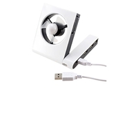 Ventilador con HUB USB
CÓDIGO: CCC28
USB Ventilador plegable de escritorio con HUB 3 puertos USB. Versión 2.0. Incluye Cable USB. Presentación en caja de cartón blanco barnizado.
• Tamaño: 10 x 10 x 2 cm.
• Colores: Blanco (01).
• Impresión en: Serigrafía.
