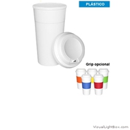 Vaso Blanco Cloud
CÓDIGO: CCM14 	
Vaso grande de 480ml. modelo "Cloud" de plástico blanco, con tapa rosca de silicona blanca. Presentación en caja de cartón blanco.

IMPORTANTE: Vaso NO térmico.
• Capacidad: 480 cc.
• Tamaño: Ø9.3 x 18.3 cm.
• Colores: Blanco (01).
• Impresión en: Serigrafía.