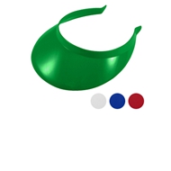 Visera Plástica de PVC
CÓDIGO: CCS10
Visera Plástica de PVC.
• Tamaño: 18 x 4 x 23 cm.
• Colores: Blanco (01), Azul (02), Rojo (03), Verde (06).
• Impresión en: Serigrafía.