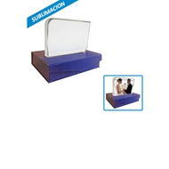 Marco de cristal
CÓDIGO: CCMC02
Trofeo en cristal modelo con base. Presentación en caja de cartón forrado. 
Tamaño: 10 x 15 cms.
• Impresión en: Sublimación full color.